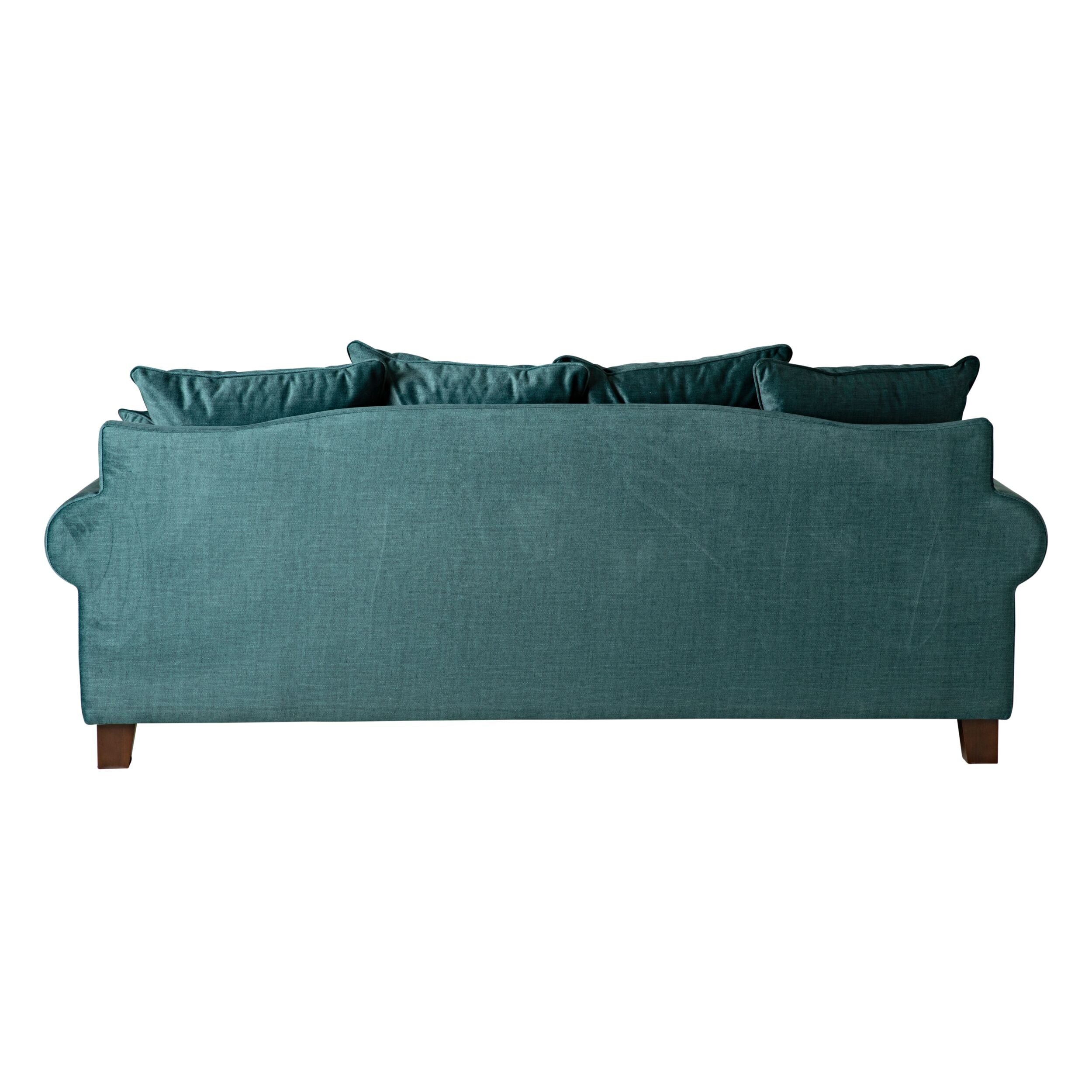 Lisette 3.5 Seater Luxe Velvet Sofa Emerald Green Custom C-003