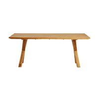 Oakdale Cross Leg Timber Dining Table 200cm