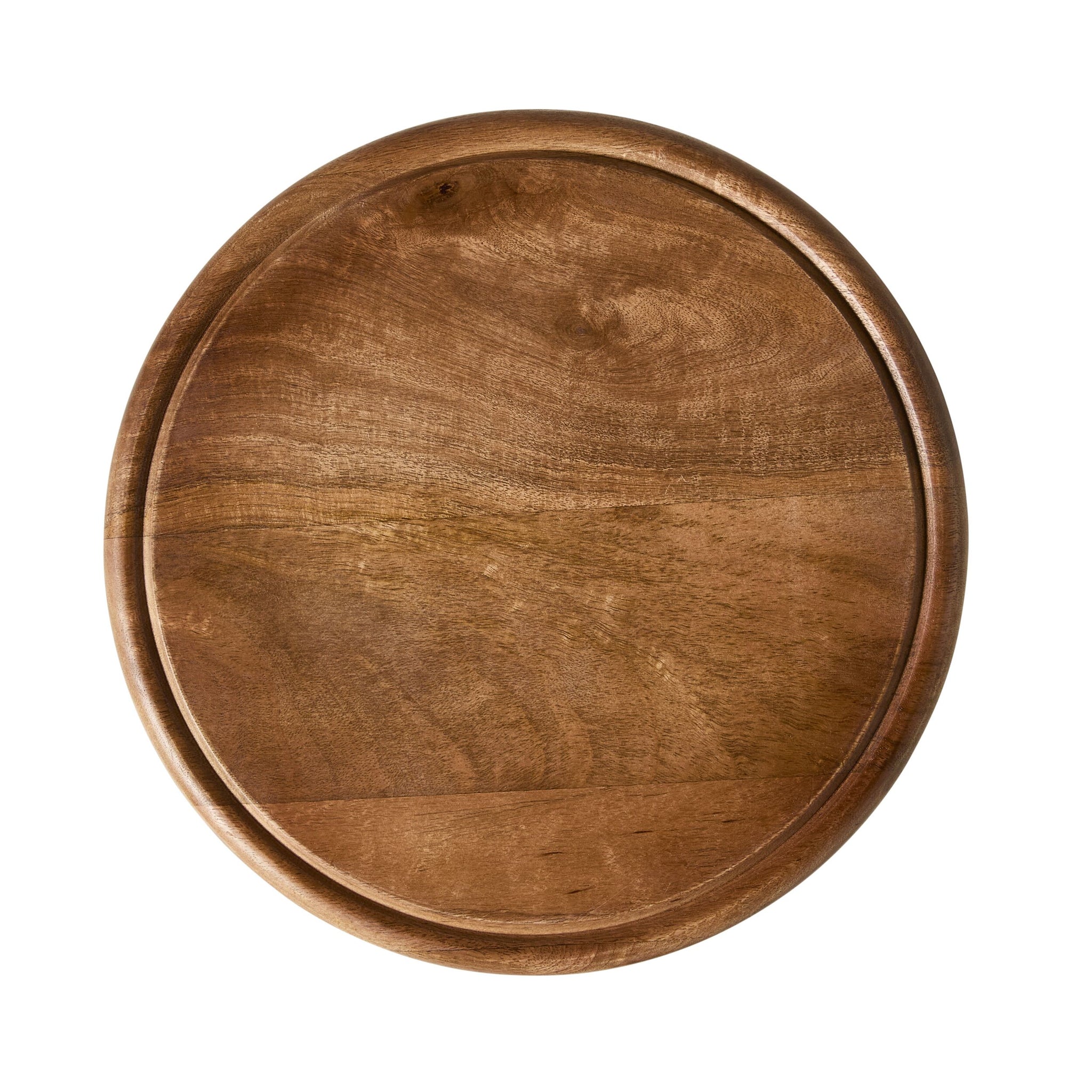 Sati Scalloped Wooden Side Table 41cm