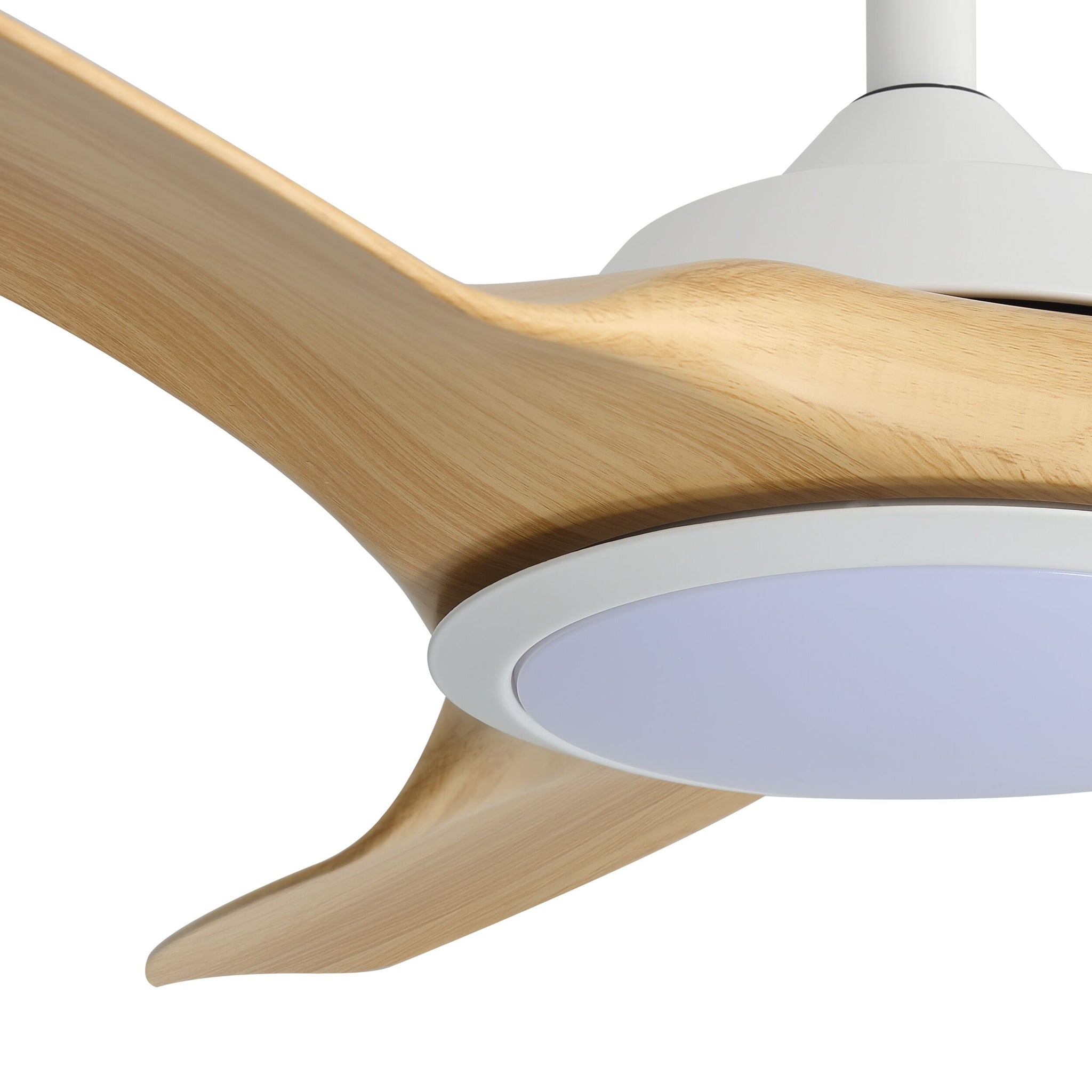 Harbour 132cm Indoor DC Fan - White with Natural ABS Blades