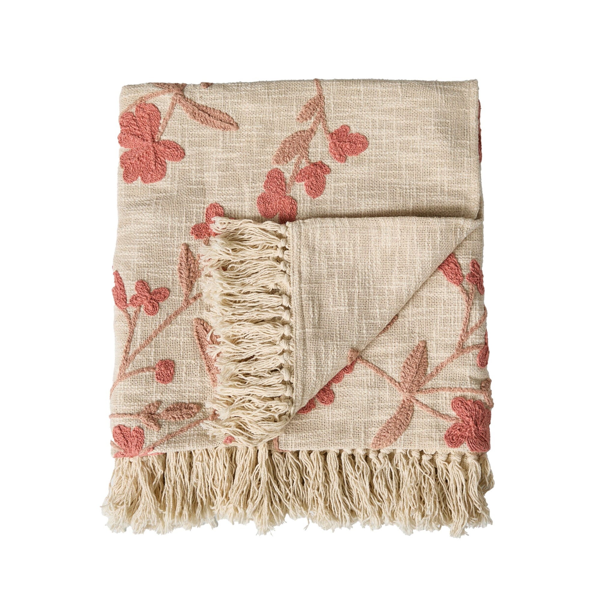 Stitch Birdsong Embroidered Throw