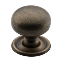 3252 Cupboard Knob Sheet Brass Antique Brass D32xP28mm