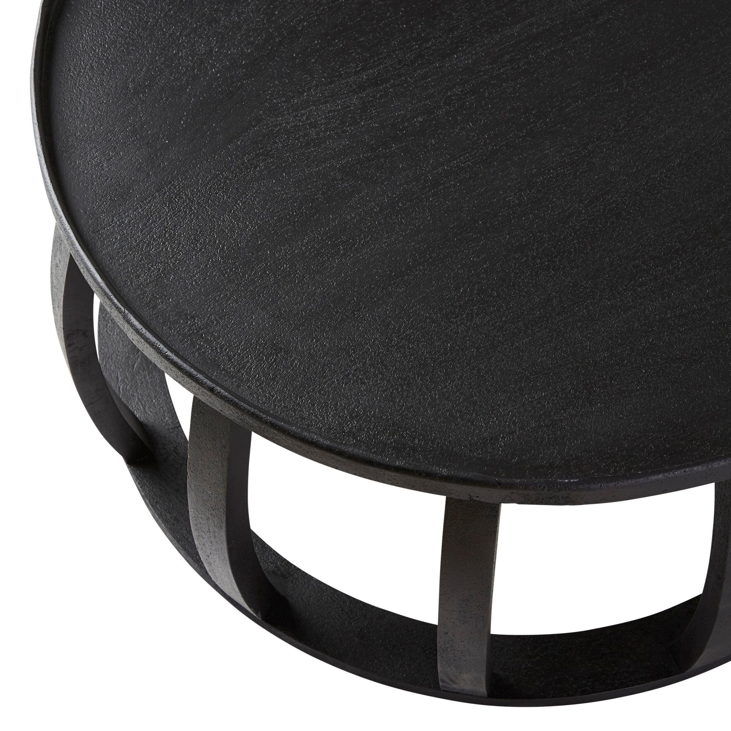 Ink Round Coffee Table Black