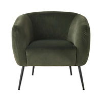 Kianna Occasional Chair Velvet Eucalyptus Green