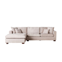 Portsea 4 Seater LHS Chaise Aura Pecan