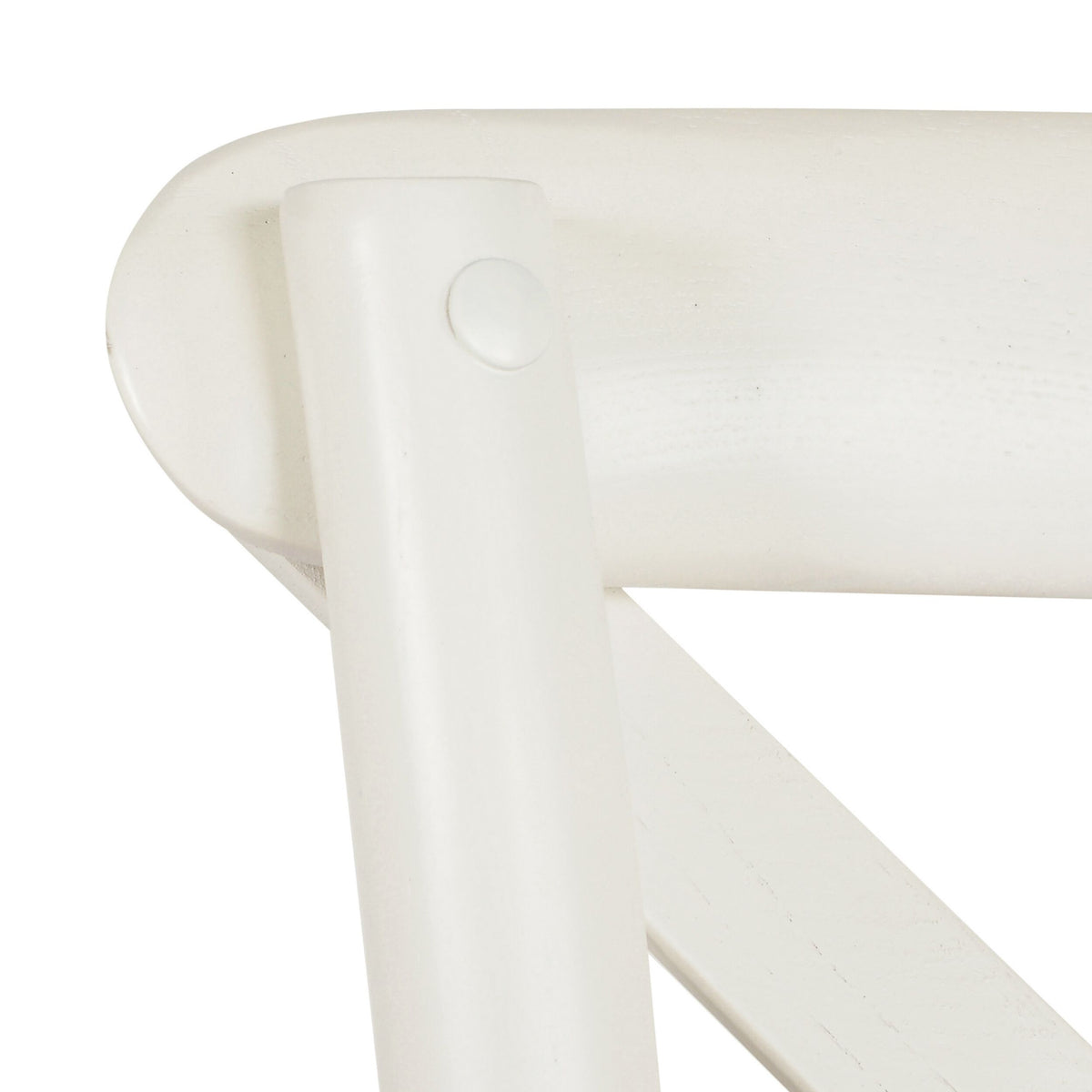 Provincial Cross Back Dining Chair Vintage White