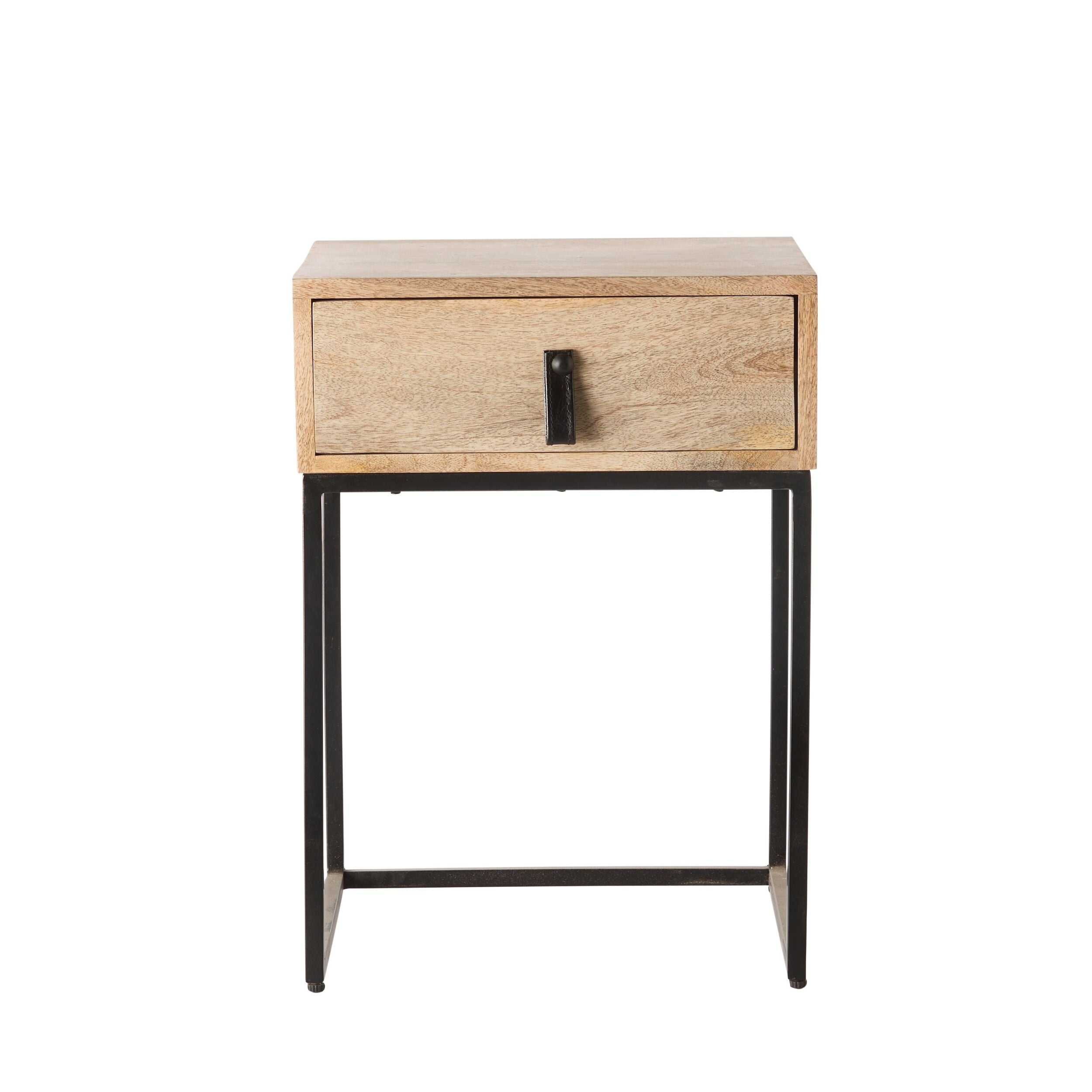 Willa 1 Drawer Bedside Table Natural