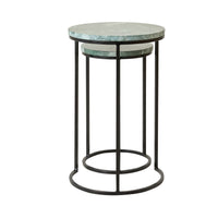 Avoca Side Table Green Marble