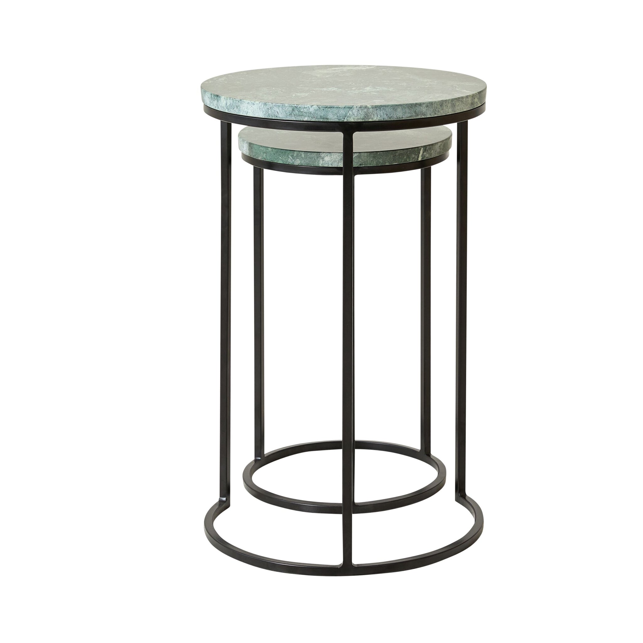 Avoca Side Table Green Marble