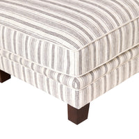 Lisette Ottoman Linen Stripe