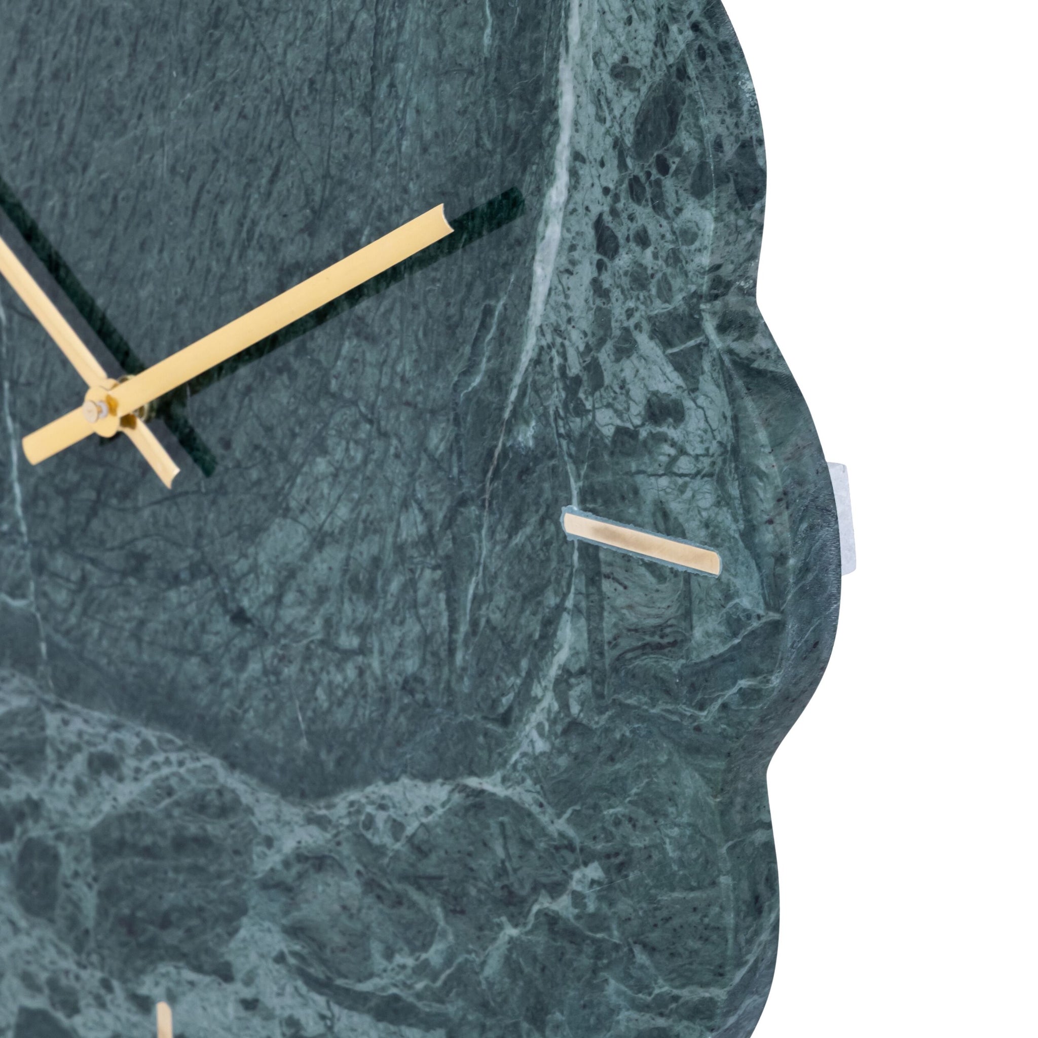 Marble Scalloped Wall Clock 40cm