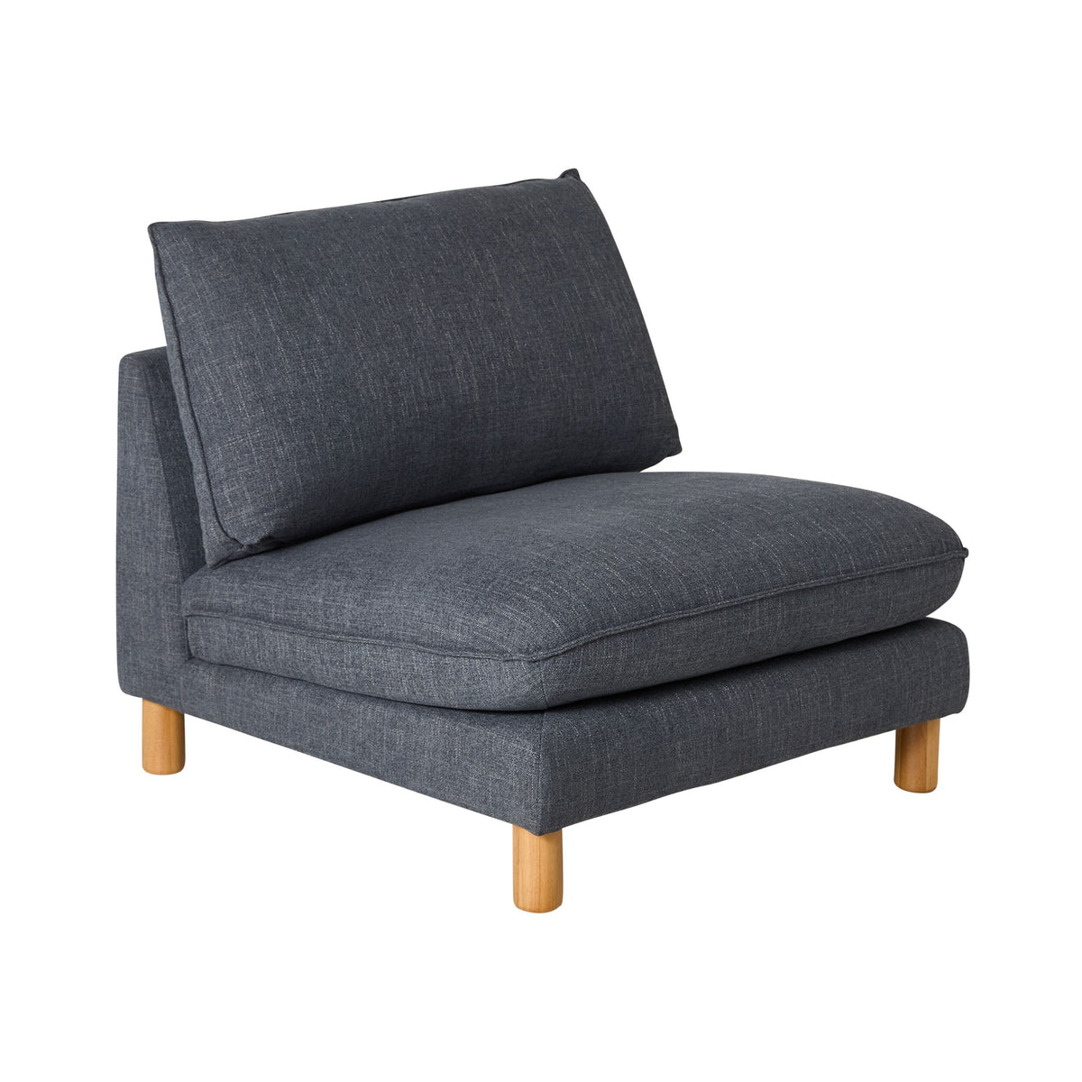 Whitehaven Armless Modular Chair Atlantic Blue