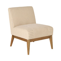 Mello Occasional Chair Black Linen Stripe