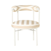 Parri Dining Chair Taupe Stripe