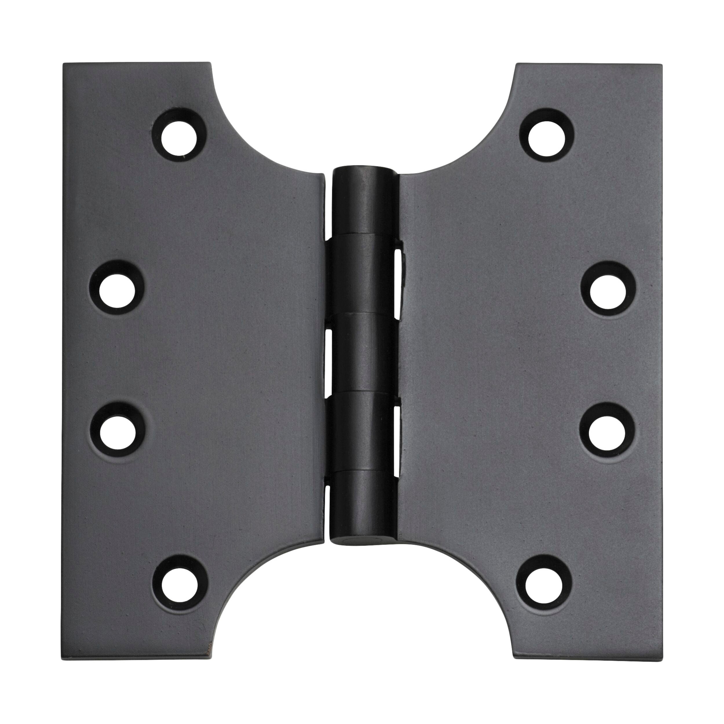 2980 Hinge Parliament Matte Black H100xW100mm