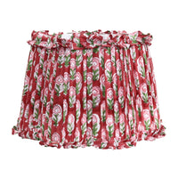 Loni Scallop Tapered Shade Berry Floral 35cm