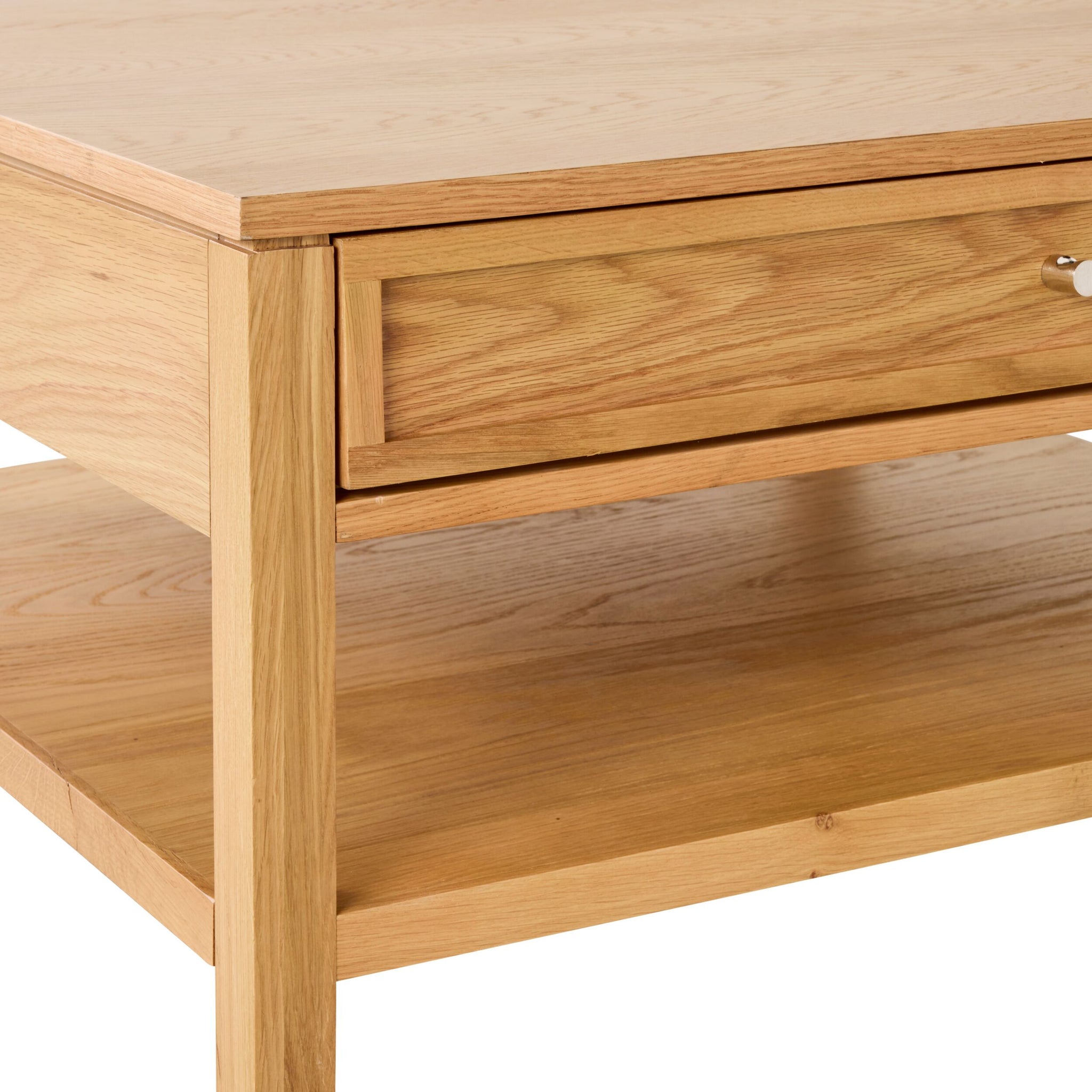 Avalon Square 2 Drawer Coffee Table Light Oak