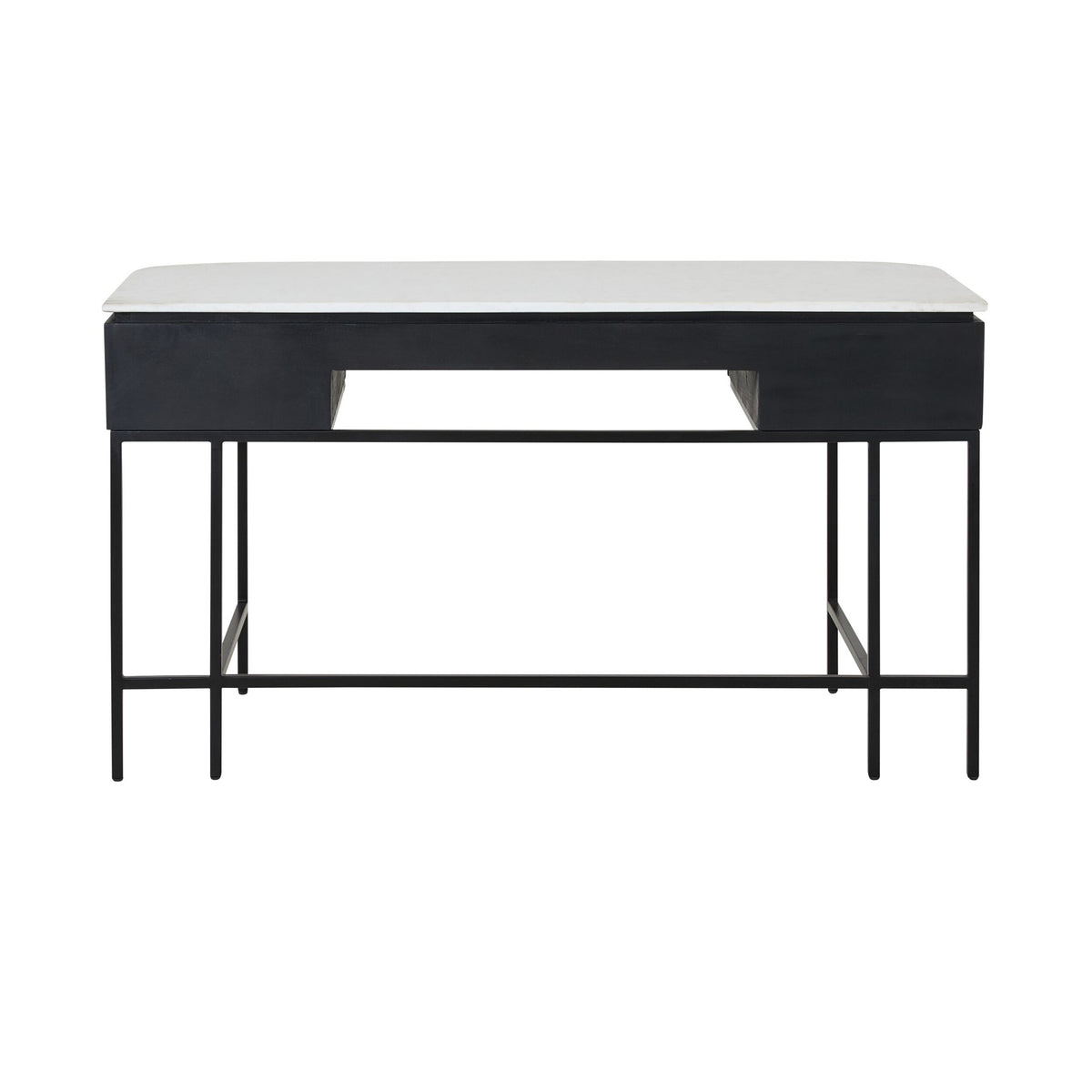 Deva Large 3 drawer Desk Black