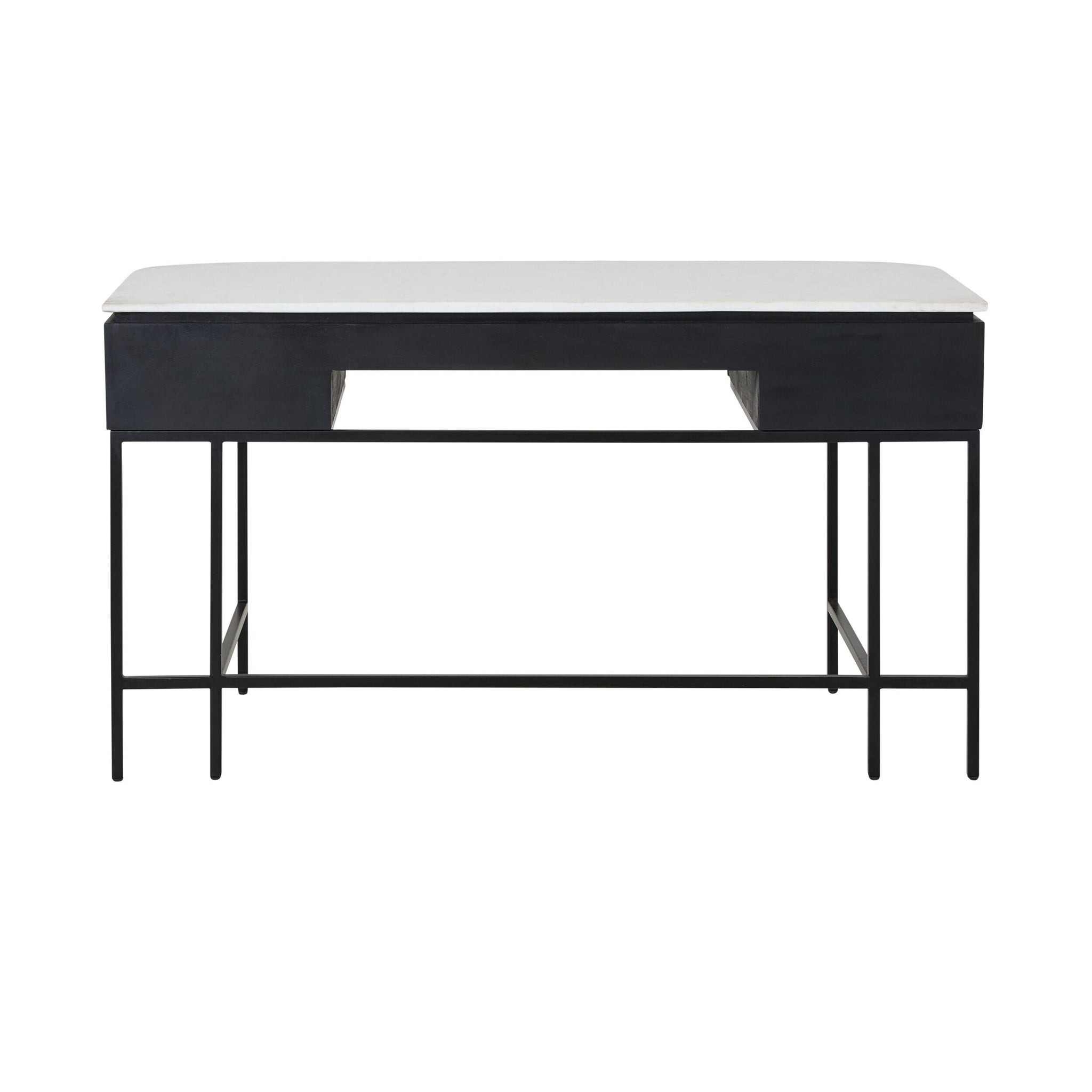 Deva Large 3 drawer Desk Black