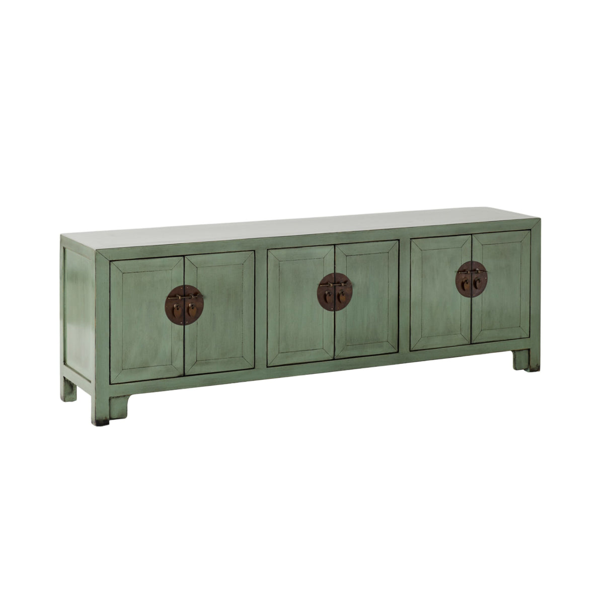 Sansha 6 Door TV Unit Sage Green