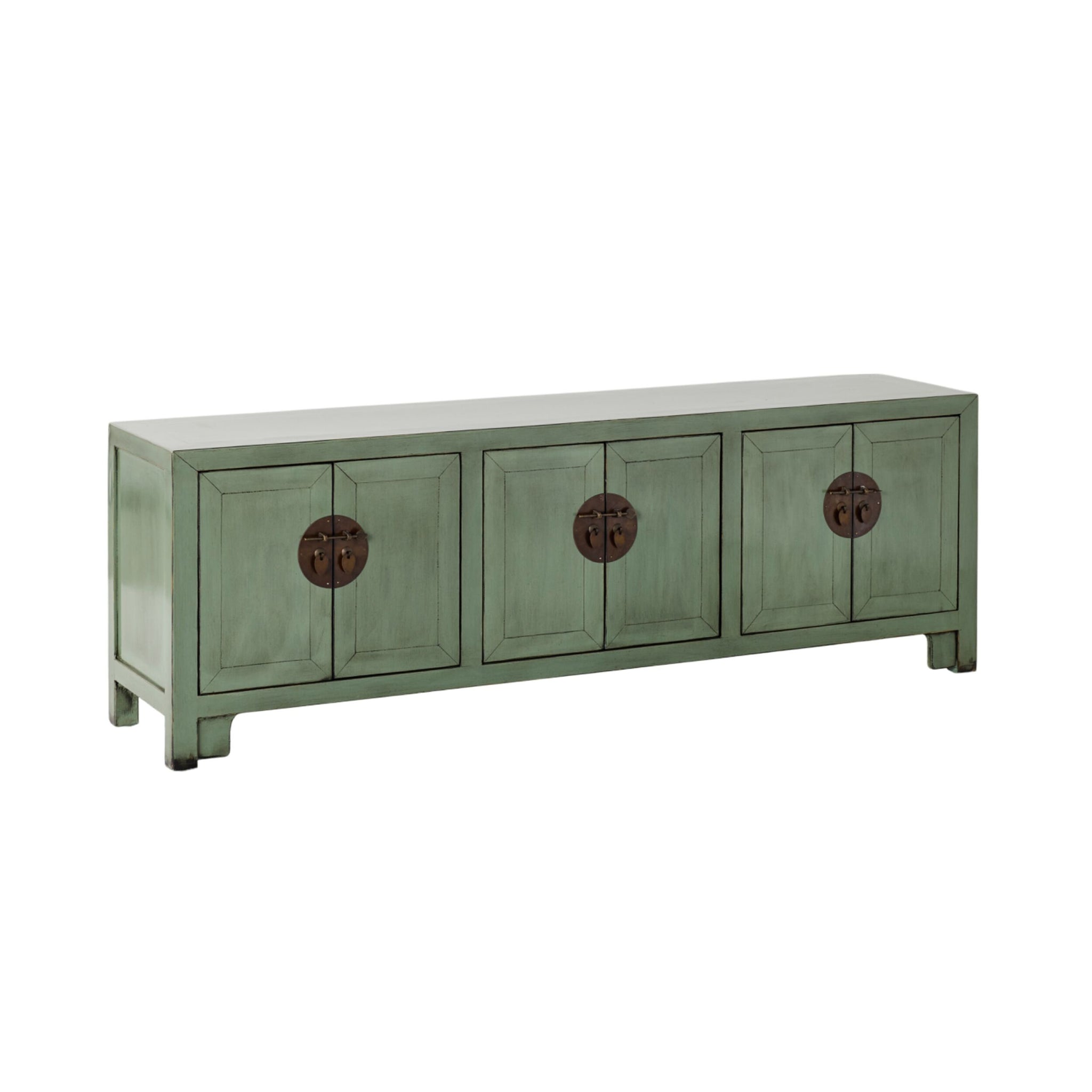 Sansha 6 Door TV Unit Sage Green
