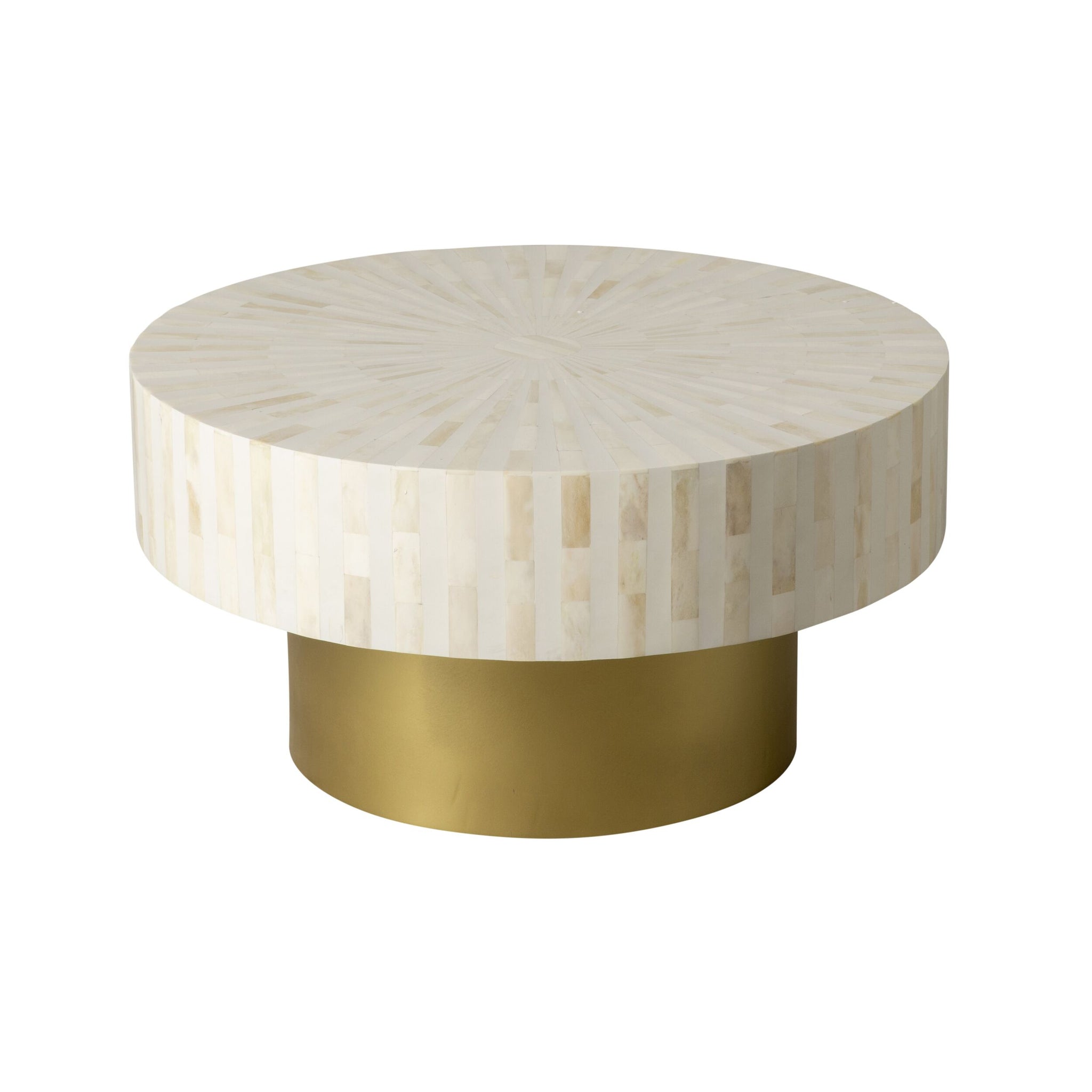 Nora Bone Inlay Coffee Table White