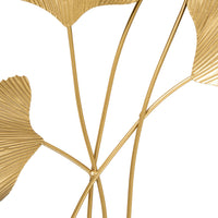 Secret Garden Brass Ginko Wall Hanging