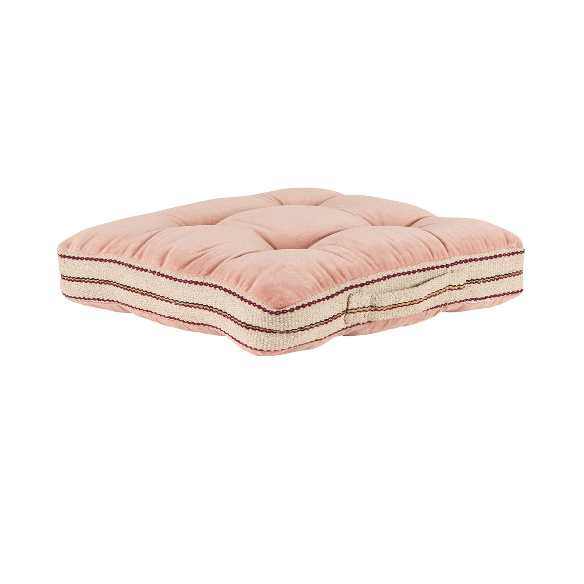 Sierra Cotton Velvet Seat Cushion Dusty Rose