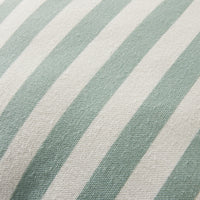 Aruba Scallop Edge Stripe Soft Green Cushion 45x45cm