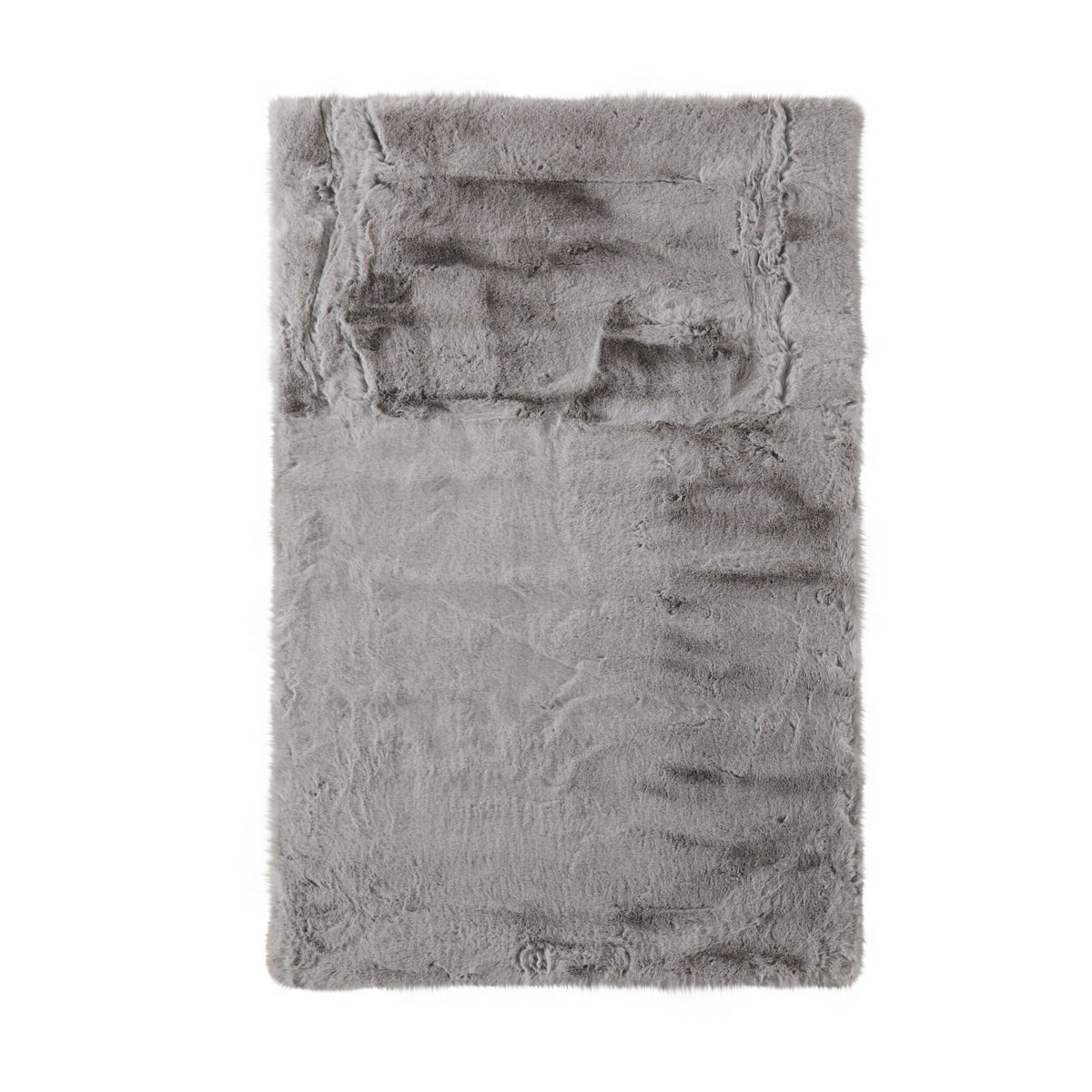 Faux Rabbit Fur Rug Silver 120x180cm