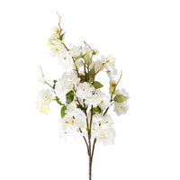 Bloomery Cherry Flower Stem White 90cm