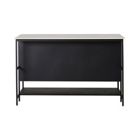 Nero Kitchen Island Bench Black 150cm