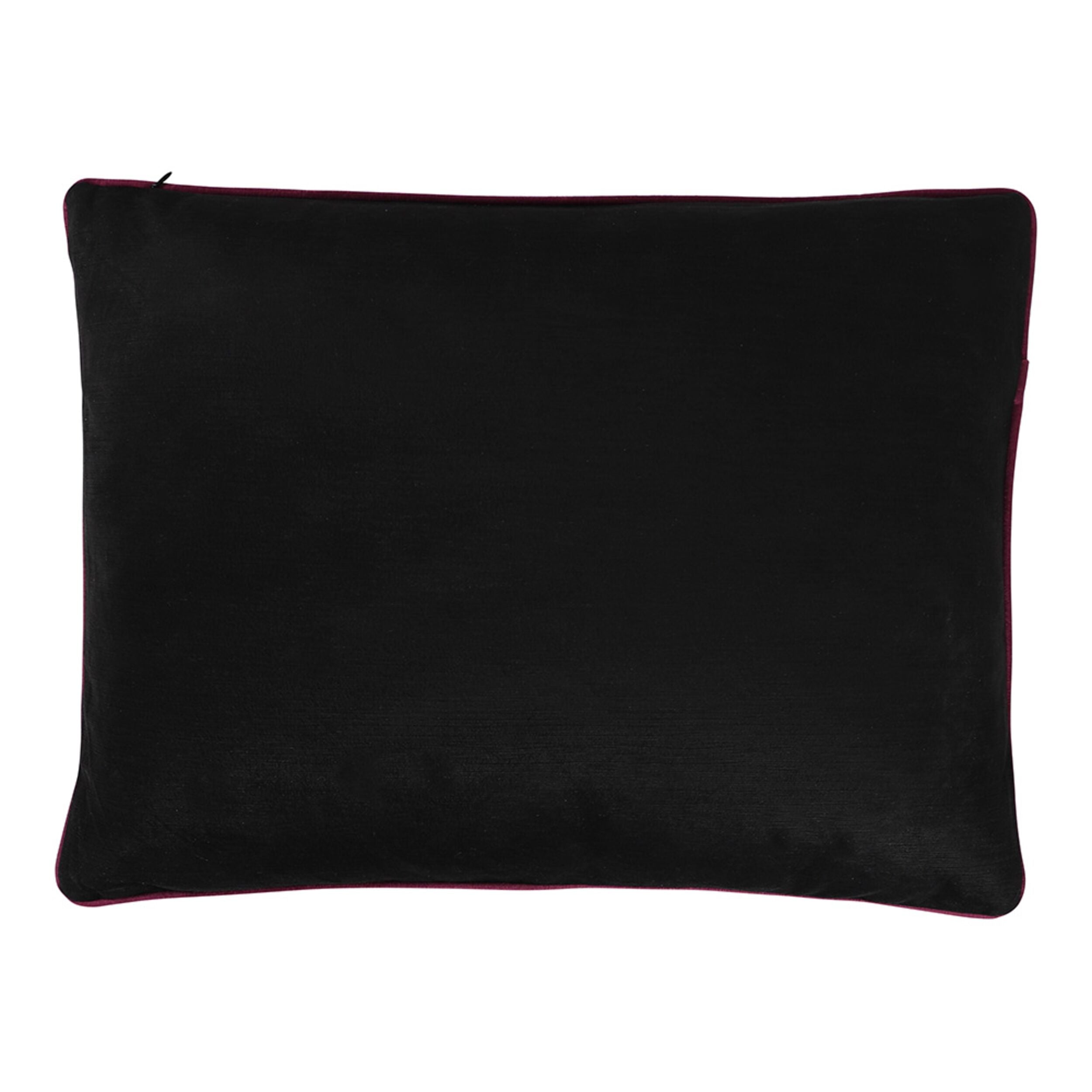 Cuscino Purple Rose Black Cushion 45x60Cm