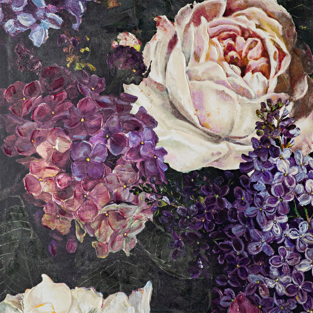 Galleries Purple Floral Collection Canvas Print 200x120cm
