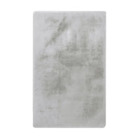 Faux Rabbit Fur Rug Soft Grey 150x240cm
