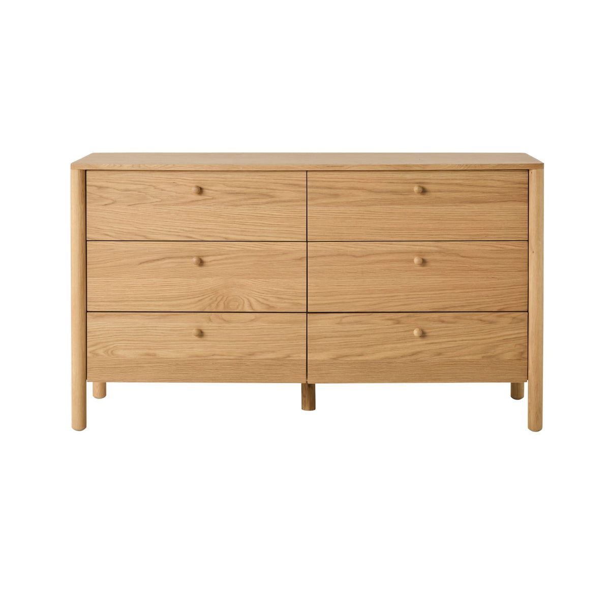 Spintara 6 Drawer Low Chest Light Oak
