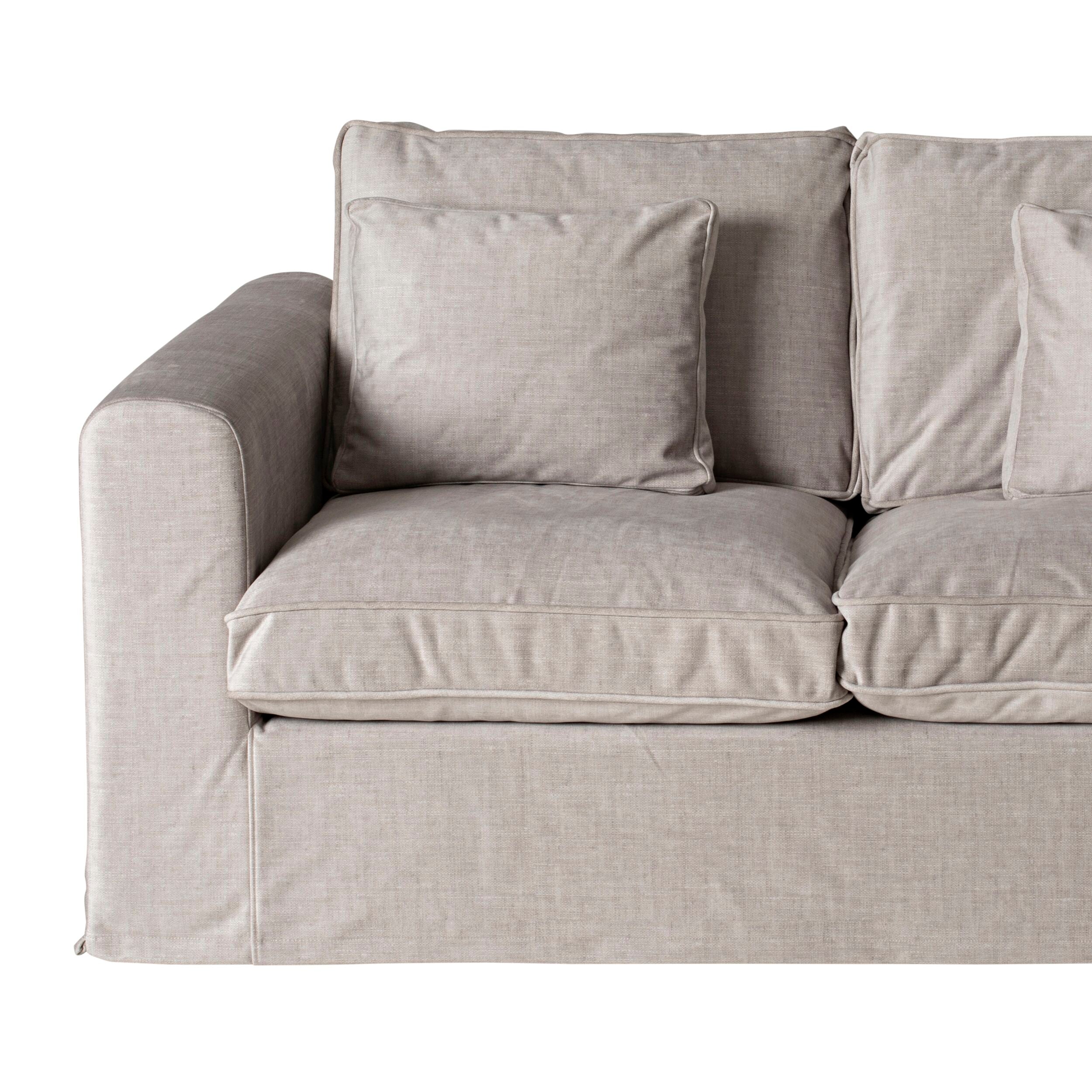 Huxley 2.5 Seater Luxe Velvet Sofa Natural Custom C004 Early Settler AU