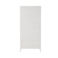 Nero 4 Door Display Cabinet 201 x 92cm White & Grey