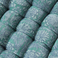 Samy Cotton Velvet Jade Woodblock Seat Cushion
