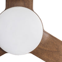 Moreton Indoor/Outdoor DC Fan with Remote - White & Hickory Finish 132cm