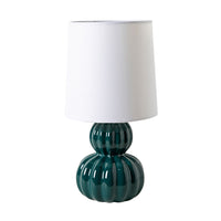 Mia Peacock Teal Table Lamp 32cm