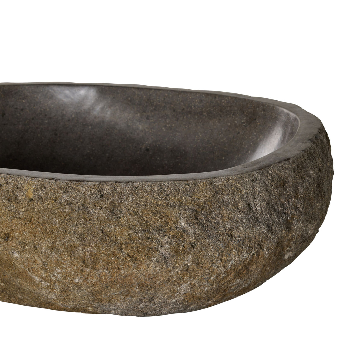 Andesite Natural Stone Basin 45-50x35-40x14cm