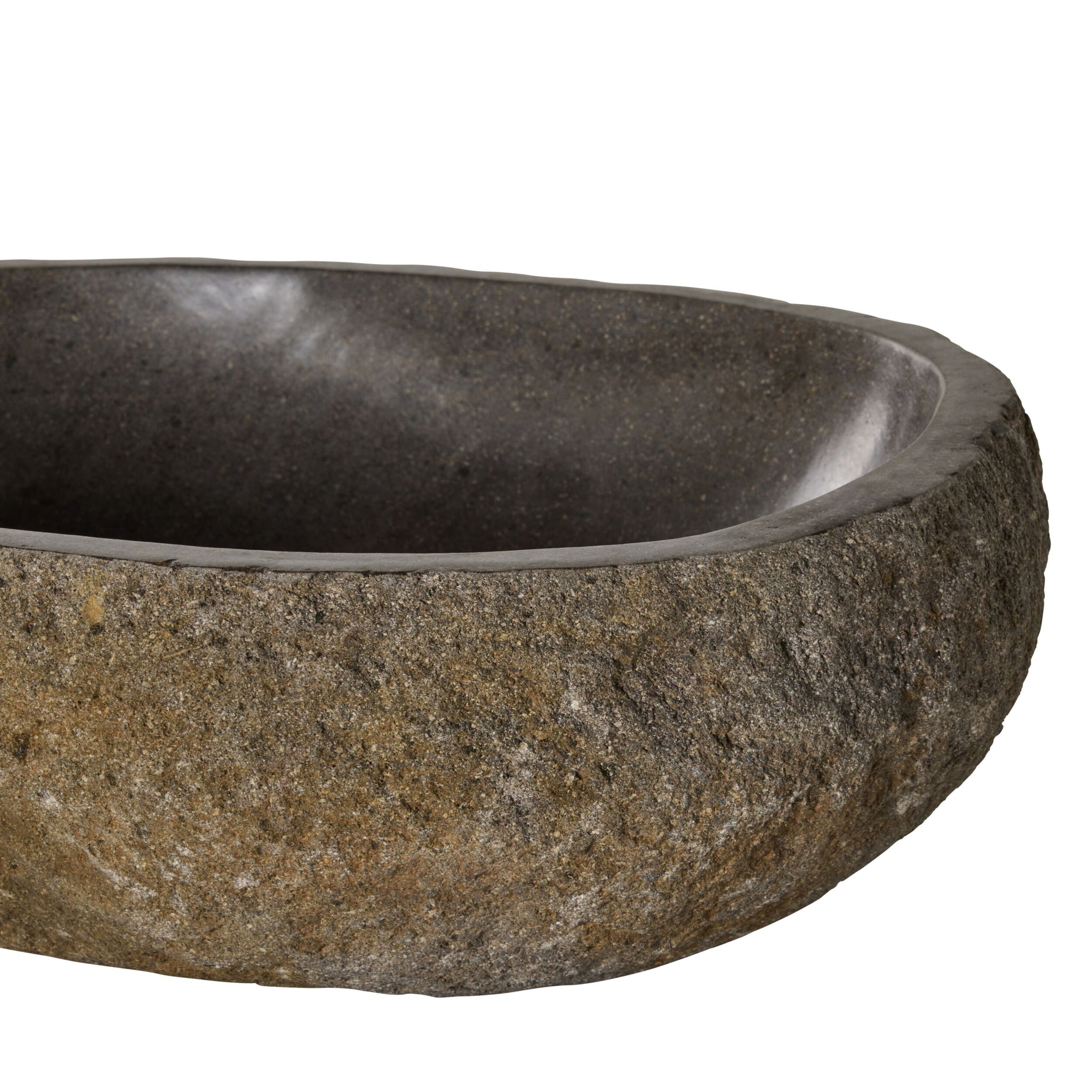Andesite Natural Stone Basin 45-50x35-40x14cm