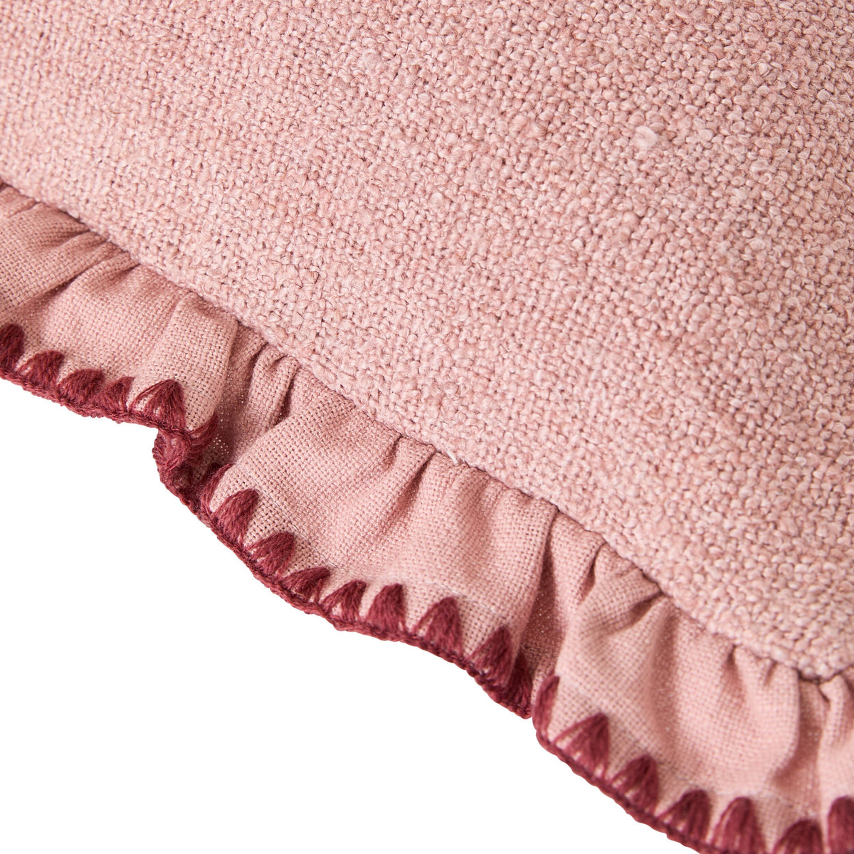 Rosalia Ruffle Cushion Rose Smoke 50x50cm