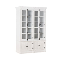 Camille 4 Door Display Cabinet White 167x240.5cm
