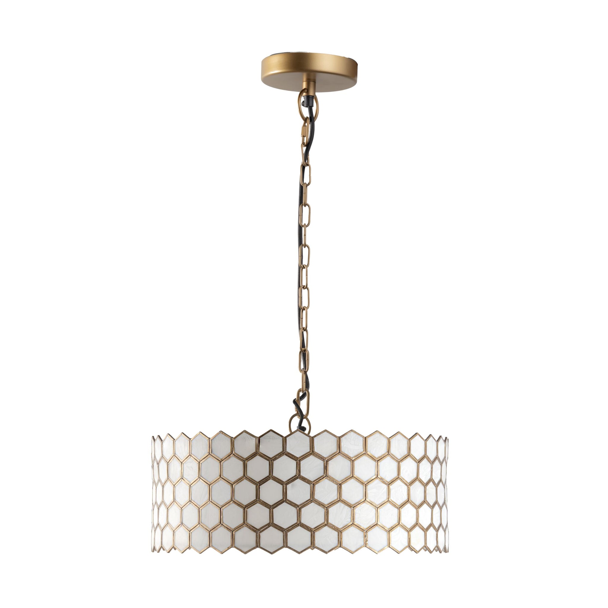 Honeycomb Resin Chandelier Large 54x27cm