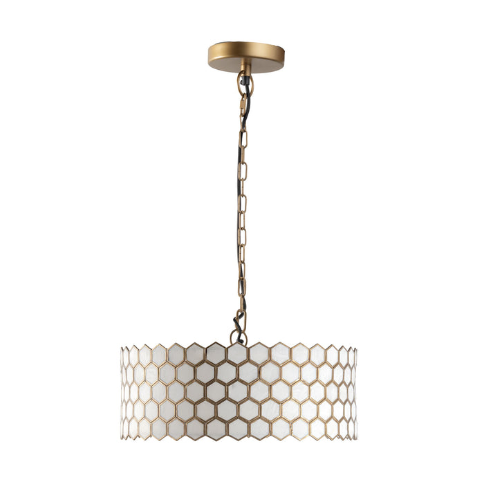 Honeycomb Resin Chandelier Large 54x27cm