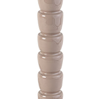 Mercado Wooden Table Lamp Warm Sand Base Only 12x28cm