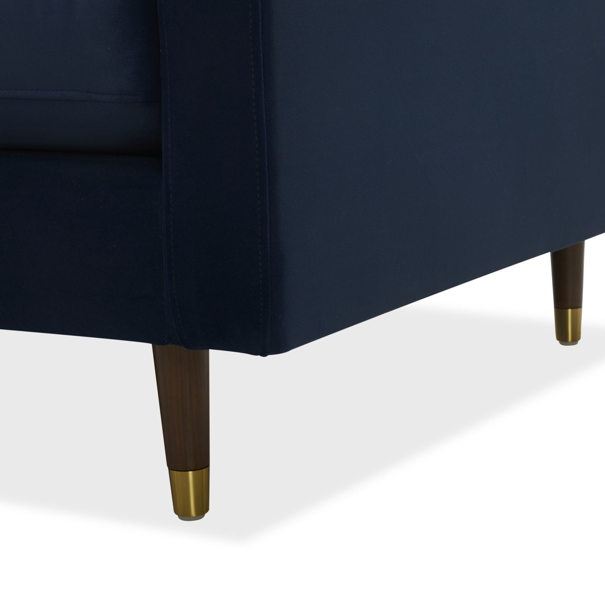 Stitch 3 Seater Velvet Sofa Indigo