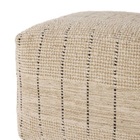 Mandurah Stripe Square Pouf